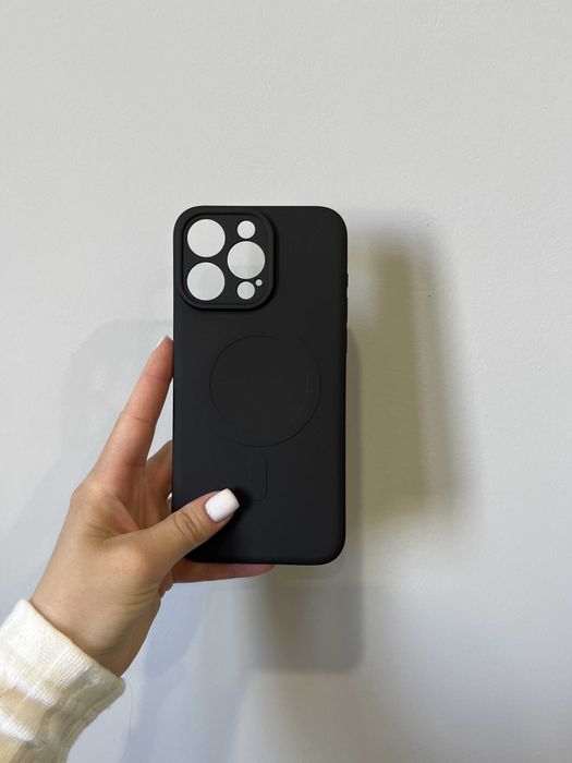 Чохол Black Soft Magsafe для iPhone 15 Pro Max айфон 15 чехол софт-тач