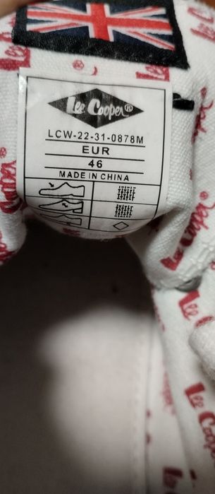 Lee cooper 29см по стельке.Макасины мужские