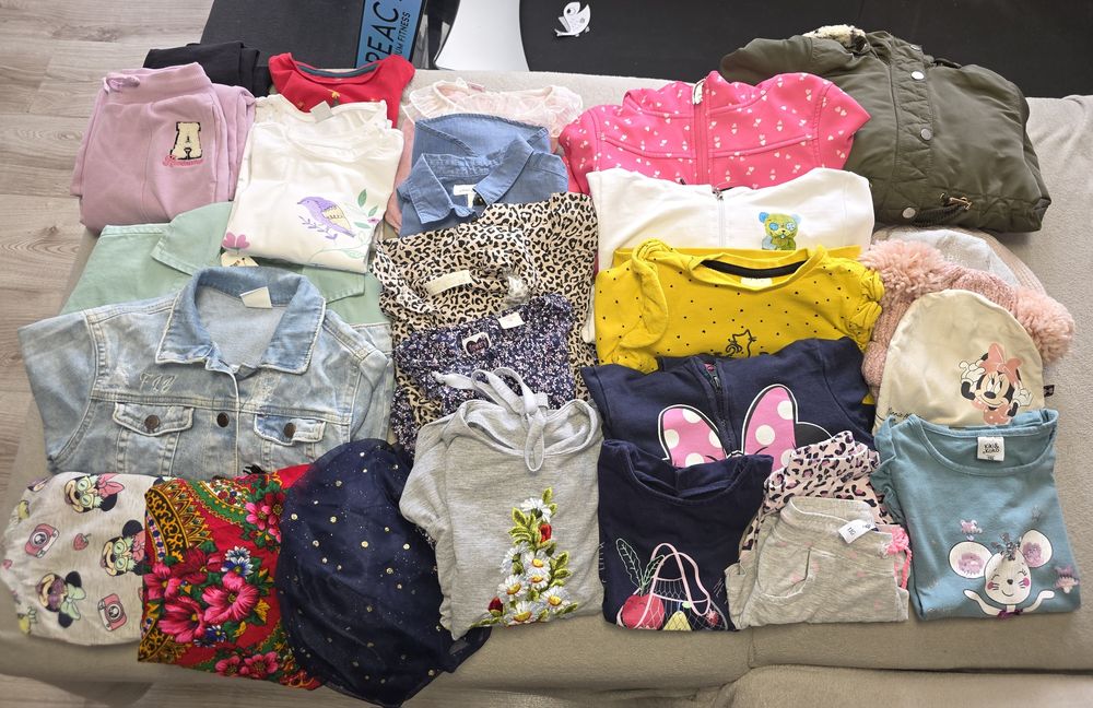 Paka ubrań dla dziewczynki 110cm
