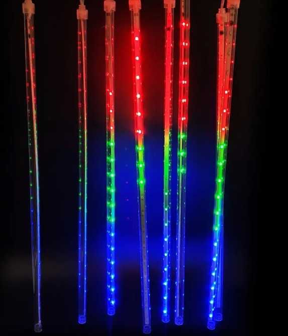 Гірлянда бурульки LED різнокольорові 50 см