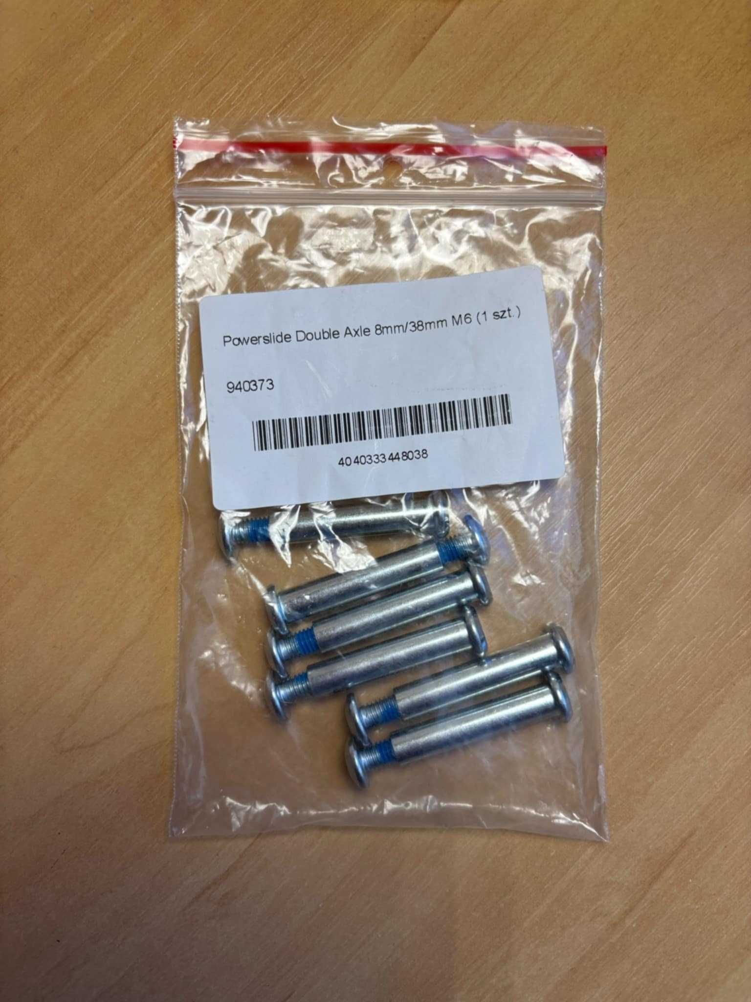 śruby/osie do kół powerslide dooble axle 8mm/38mm/M6