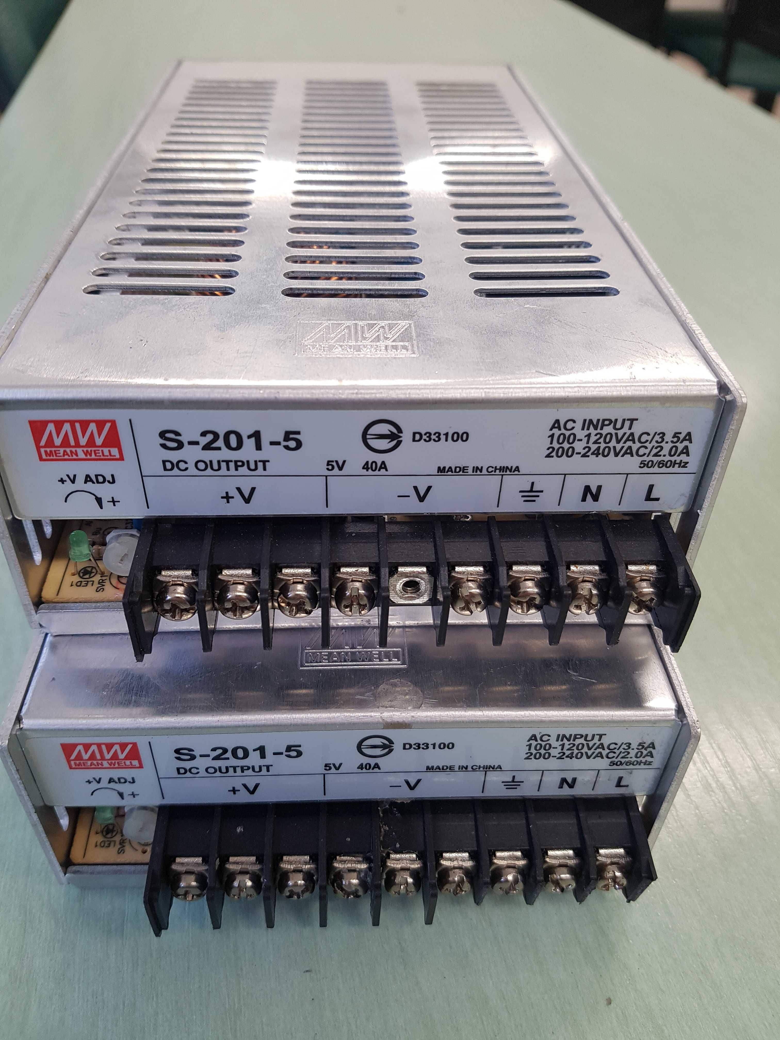 Zasilacz MEAN WELL S-201-5   5V 40A