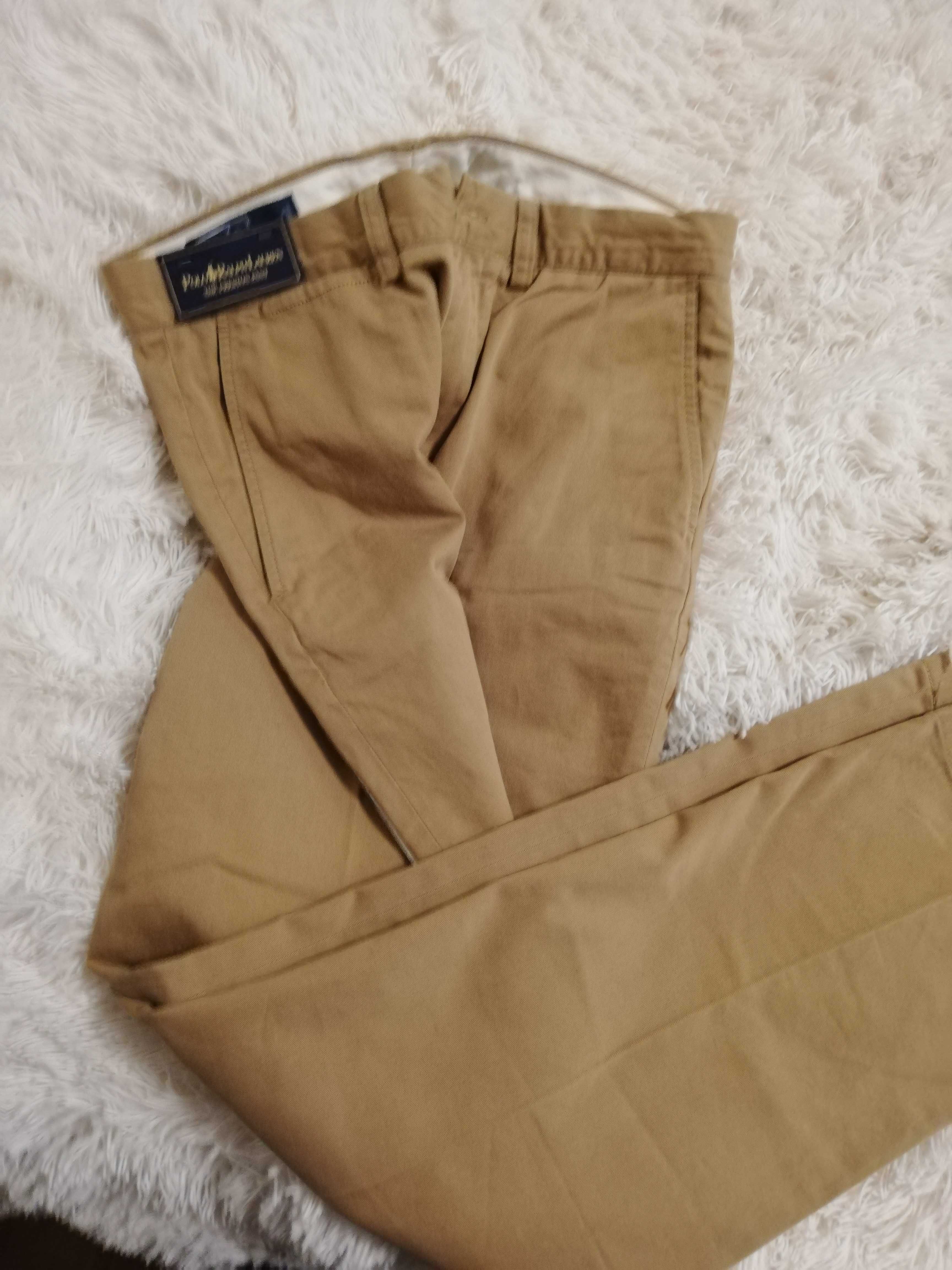 spodnie Polo by Ralph Lauren nowe z metkami 32x32 brąz