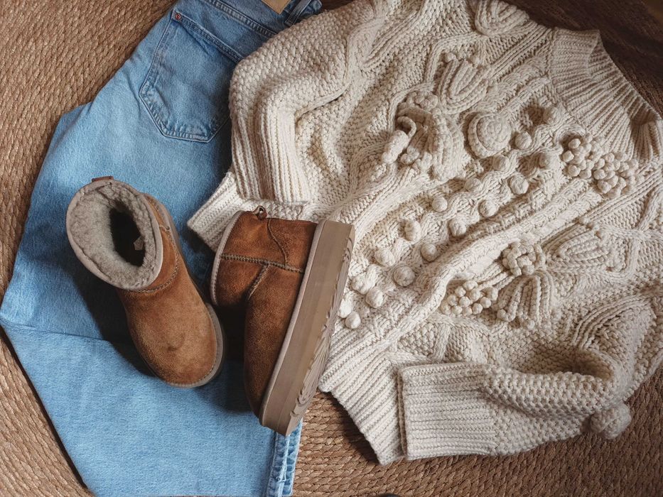 Śniegowce UGG Classic Mini Platforma Brązowe r.38 UK 5