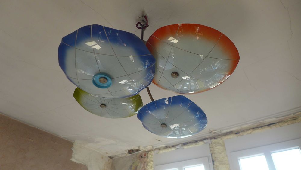 Stary żyrandol z PRL lata 60 antyk vintage klasyk