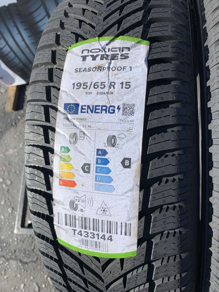 Шини нові 195/65 R15 Nokian 2023р, всесезон