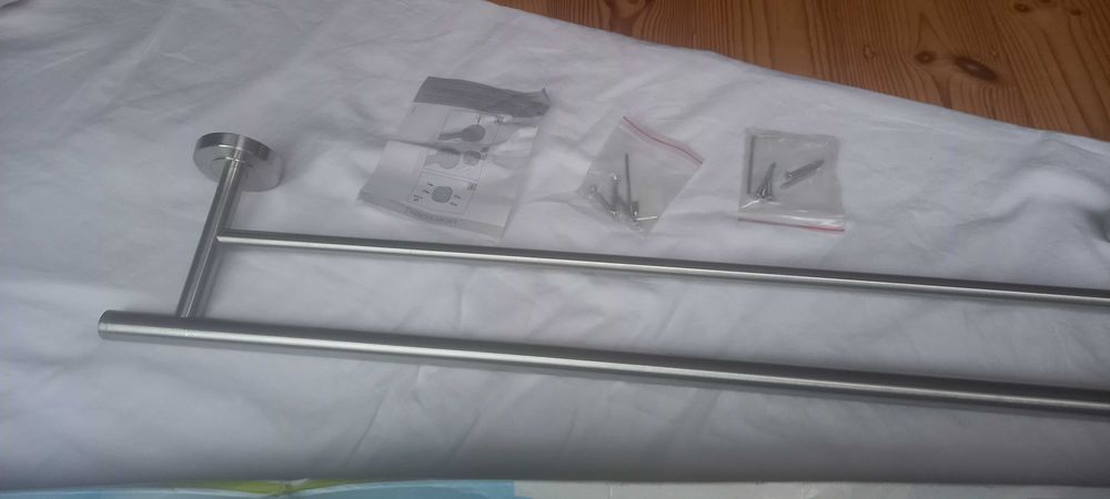 Wieszak łazienkowy na ręczniki (podwójny)