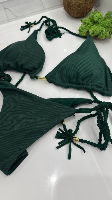 Купальник зелений, море пляж М розмір