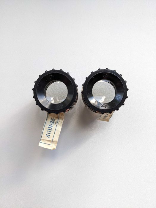 Лупа ювелірна штативна ЛПШ-25 8х радянська СССР + лупа ювелірна 3.5х