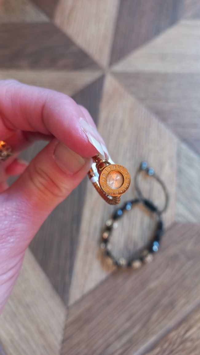 Браслет  женский с камушками,кольцо Bulgari
