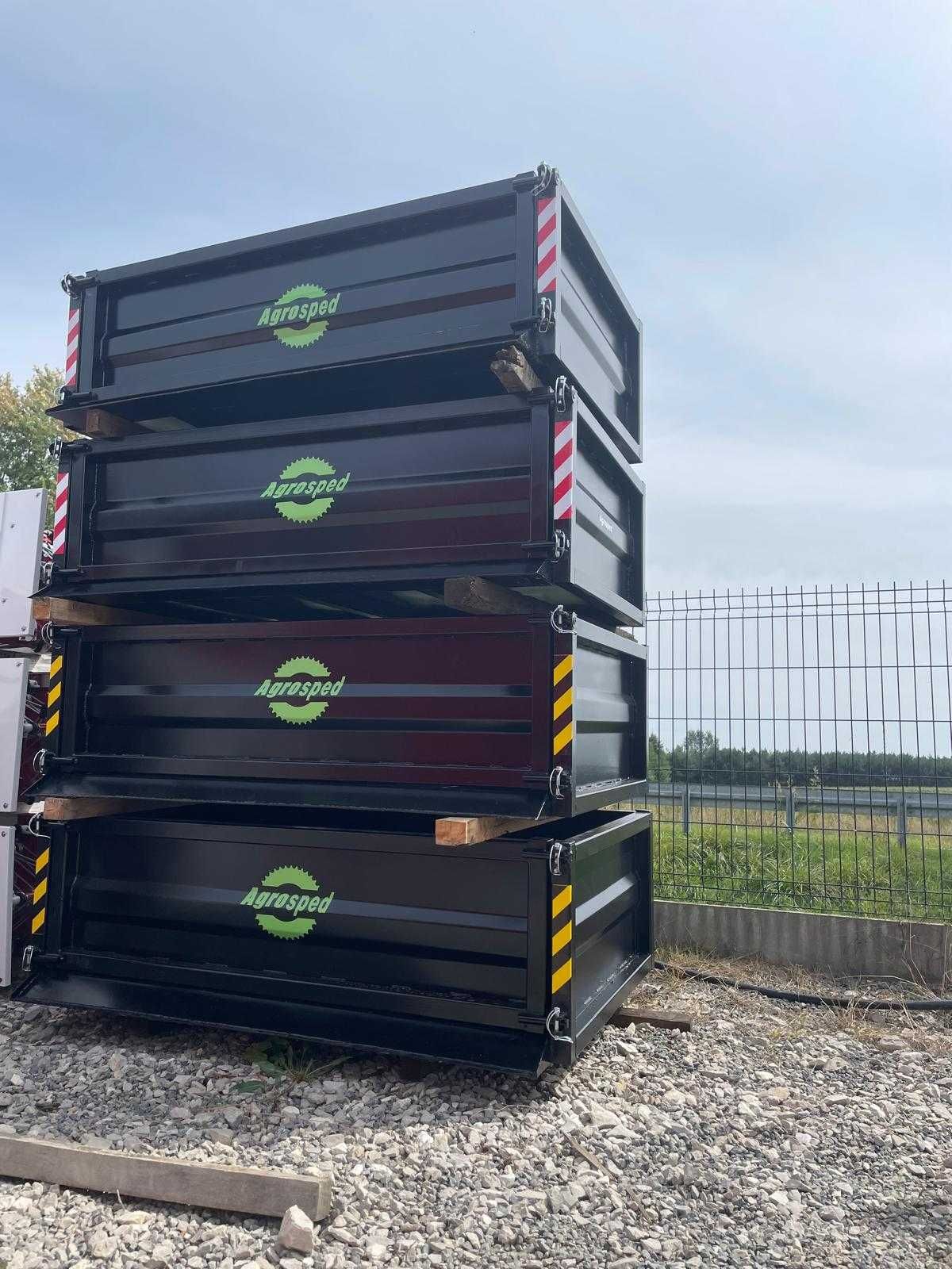 Skrzynia transportowa paka 1,65 m tuz tył/przód uchylna z lemieszem