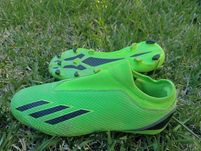 Chuteiras Criança Adidas X Speedportal.3 Laceless FG Solar Green