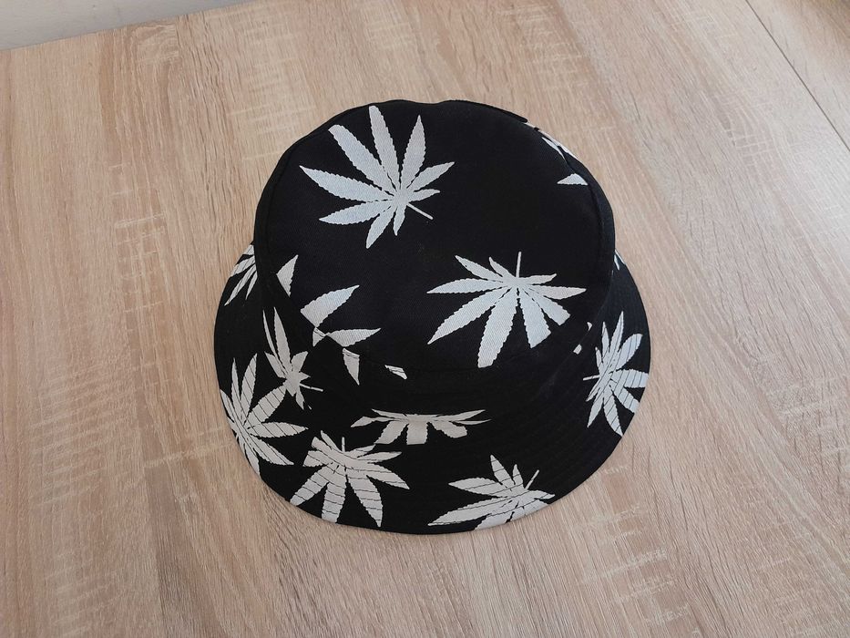 Czapka dwustronna, rybacki kapelusz BUCKET HAT ( liść konopi), rozm 59