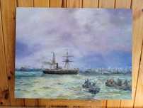 Картина. Айвазовский Корабль помощи.