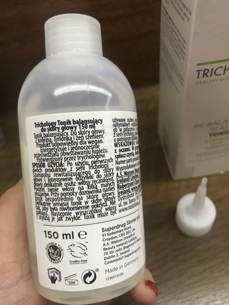 Trichology tonik balansujący do skóry głowy 150 ml nowy