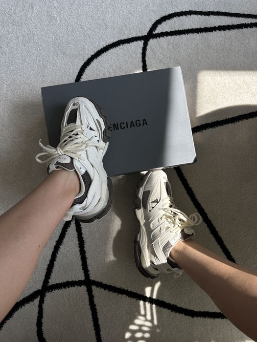 БЕЗ ПЕРЕДОПЛАТ‼️Жіночі кросівки BALENCIAGA Track 3.0 Cream Brown