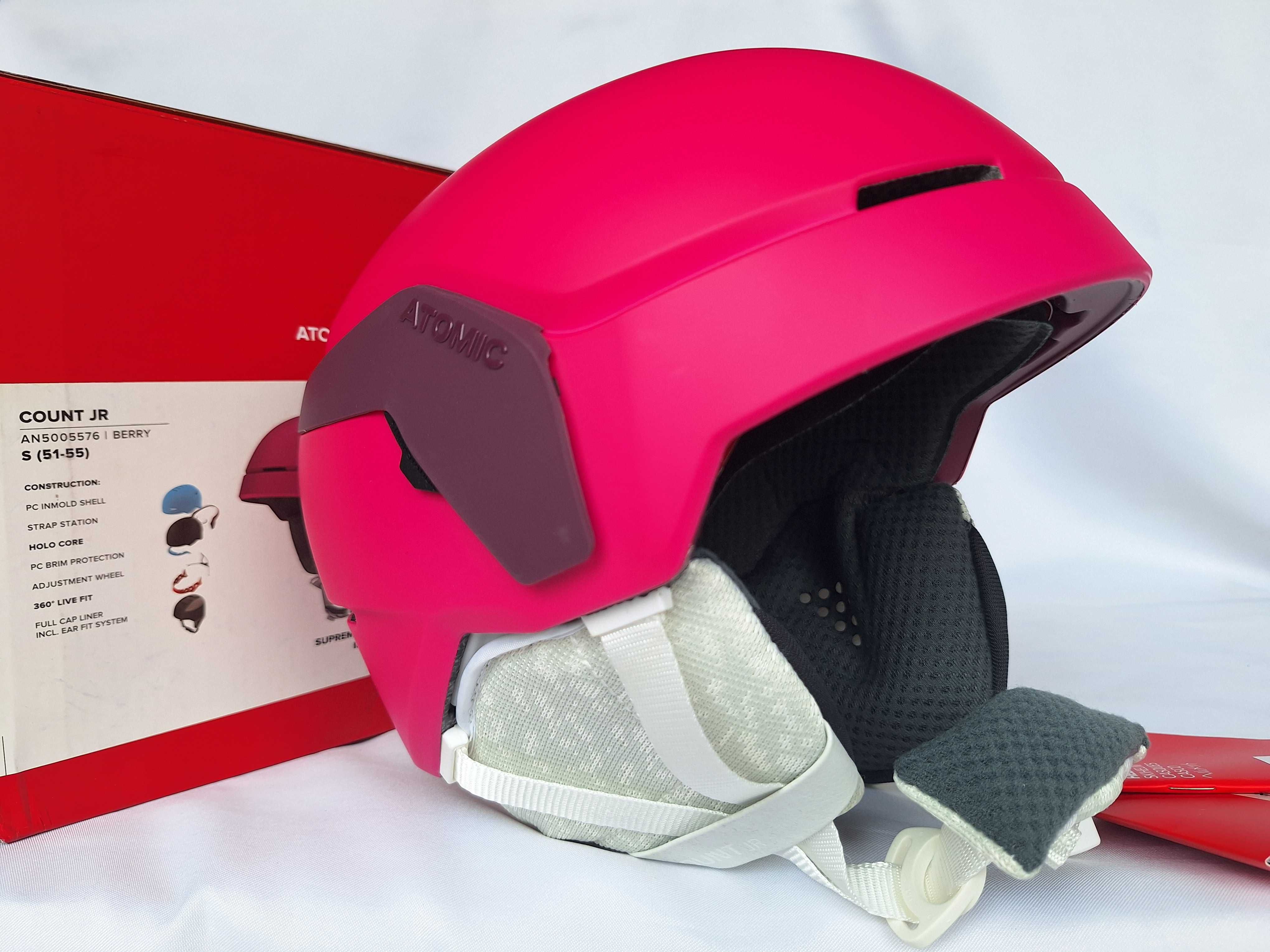 Kask narciarski dziecięcy Atomic Count Jr Berry S 51-55cm