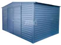 Schowek - Domek Ogrodowy 4x3m - Brama Dwuskrzydłowa  Antracyt   GP490