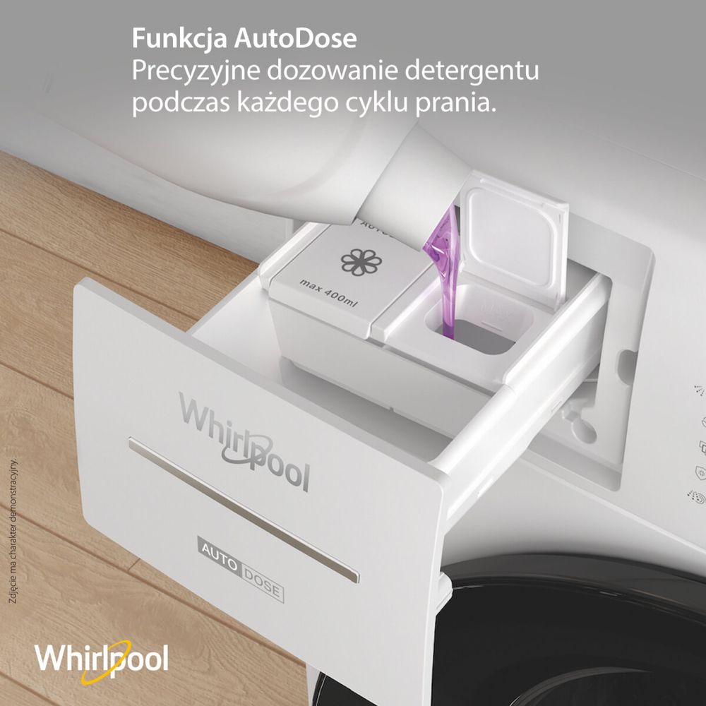 Pralka Whirlpool Supreme Silence - 8kg Auto Dose