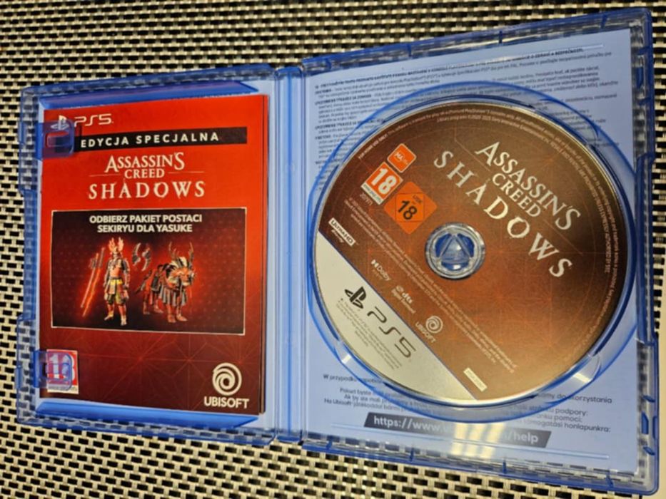 Assassins Creed Shadows PS5 . Płyta w idealnym stanie bez rys.  150 zł