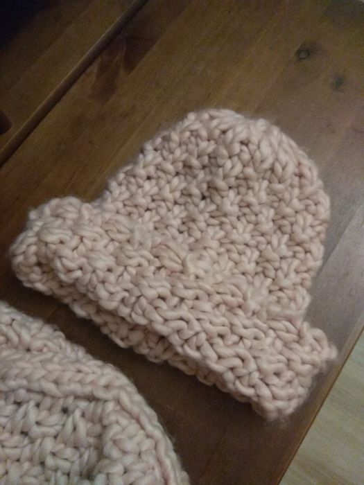 Reserved Komplet czapka i komin Jasny Róż