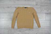 Ralph Lauren Polo Merino Wool Cashmere Sweter Wełna Kaszmir Rozmiar M