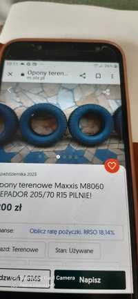 Opony terenowe wzmacniane 205/70/15