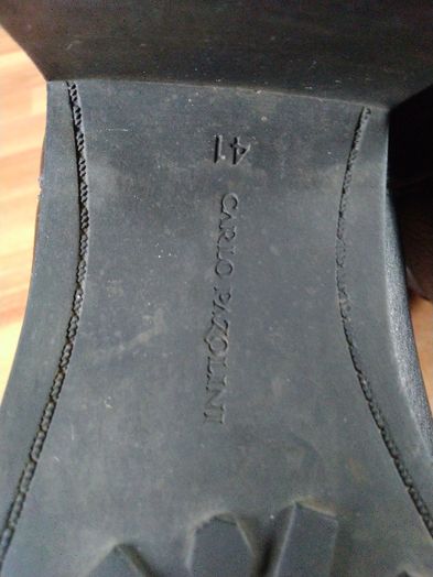 Женские черные кожаные сапоги Carlo Pazolini 41 размер 27см по стельке