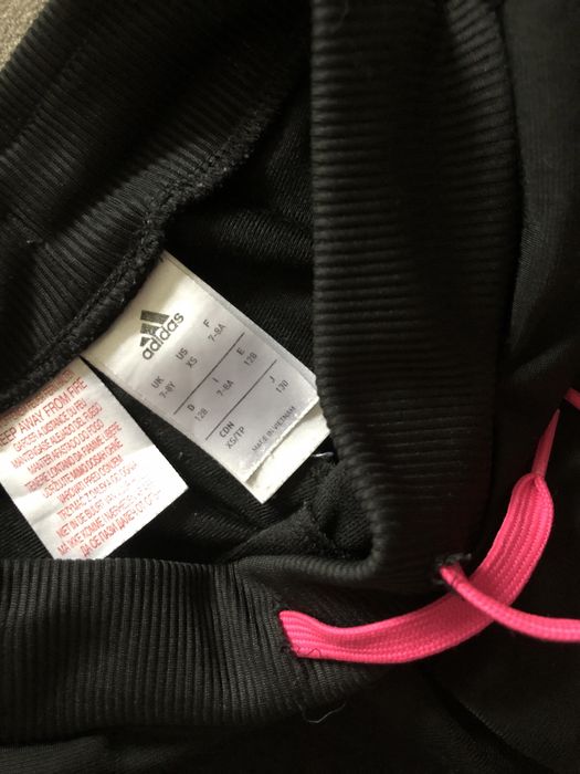 Spodnie dresowe dres adidas 128 czarne dresik na wf gimnastyke trenkng