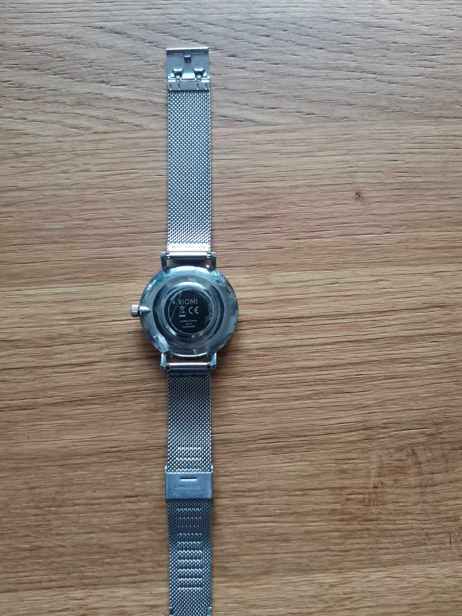 Damaki srebrny zegarek na bransolecie jak nowy 35mm