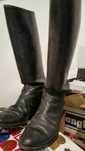 Botas de montar em cabedal