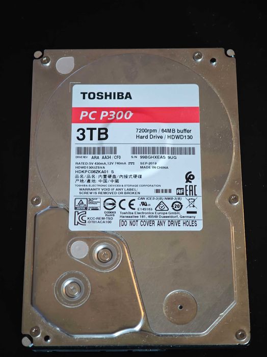 Disco Toshiba 3TB 3.5"