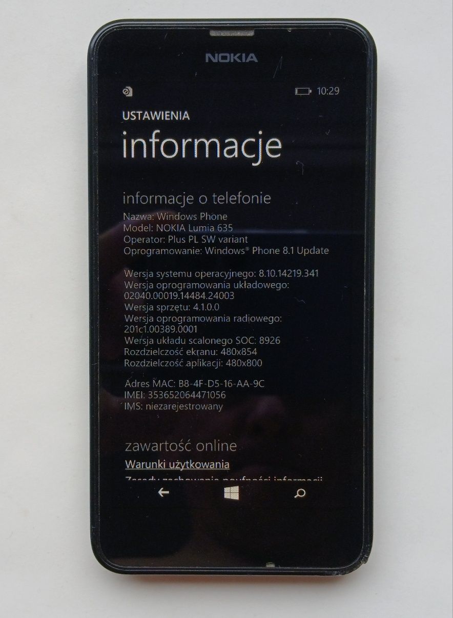 Nokia Lumia 635 stan bdb