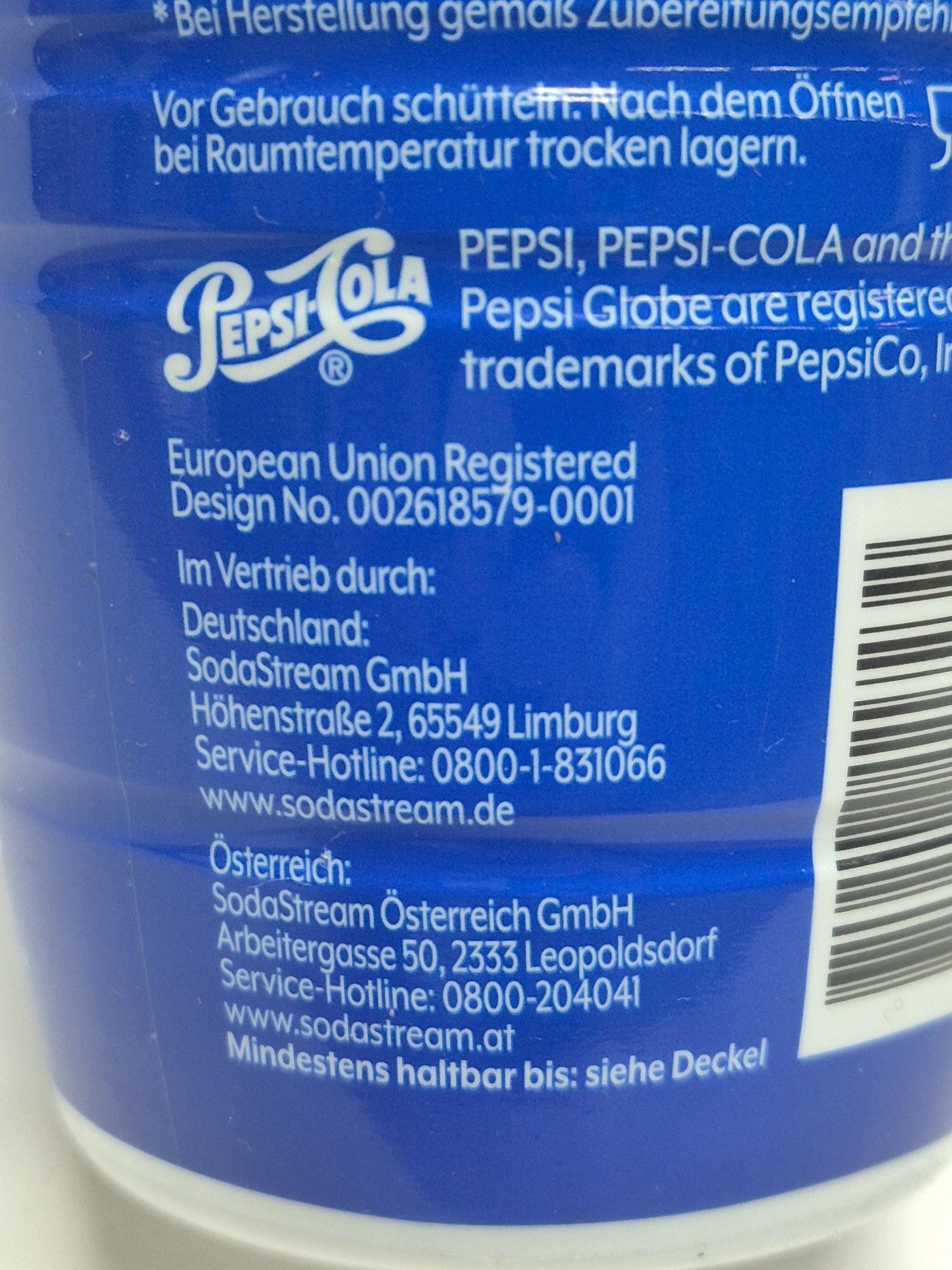 SodaStream Pepsi z Niemiec SYROP KONCENTRAT PEPSI Z NIEMIEC 440 ml