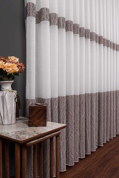 ТЮЛЬ Лён с Шёлковой Ниткой