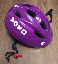 Kask Btwin Kid KH300, 47-53cm fioletowy