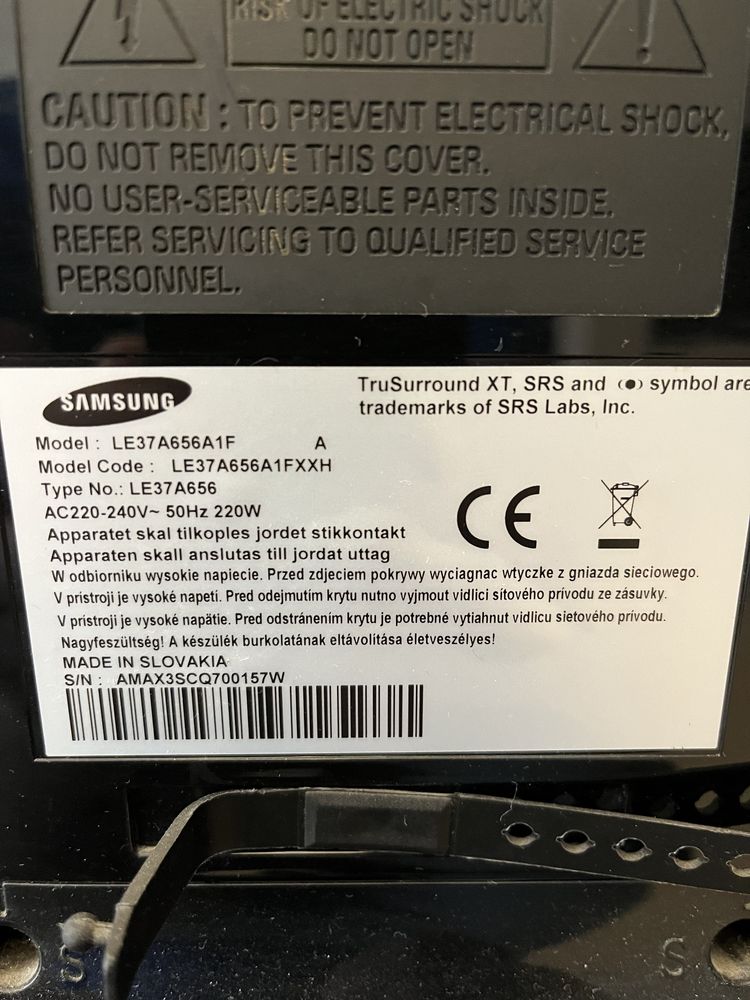 Telewizor Samsung 37” Le37A656a1f