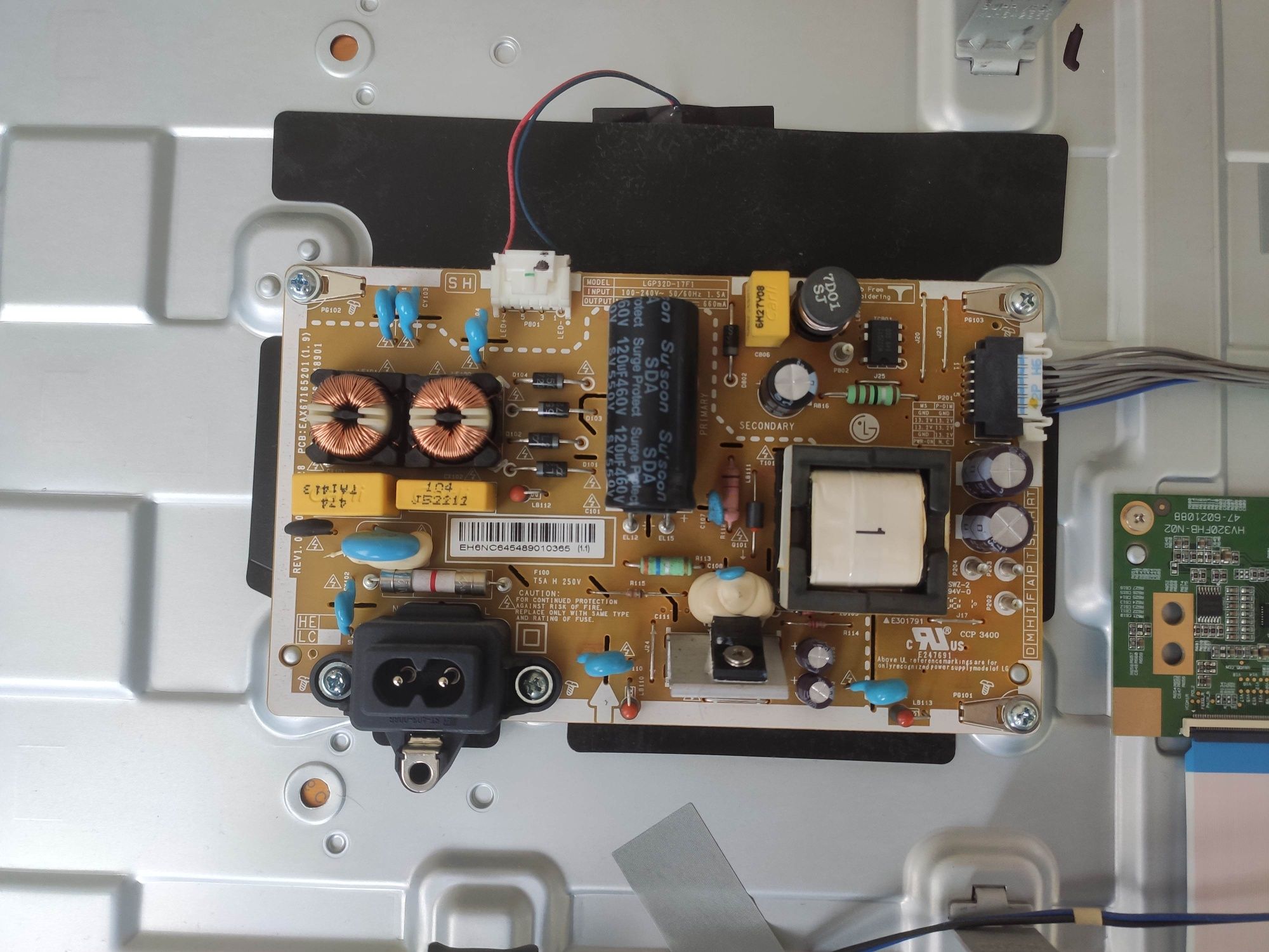 Плата lg 32lj610v смарт керування, живлення, материнська