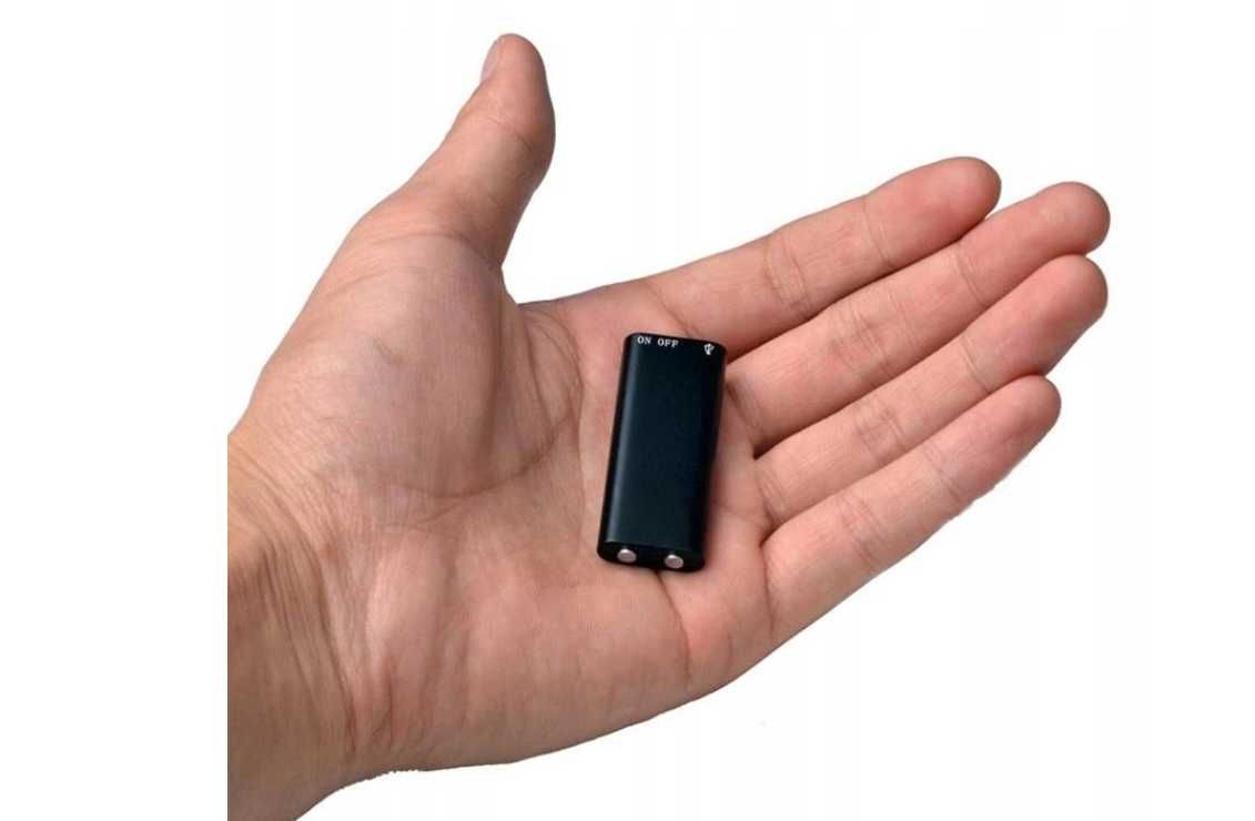 Profesjonalny  MINI DYKTAFON Cyfrowy Podsłuch Szpiegowski mp3 | -20%