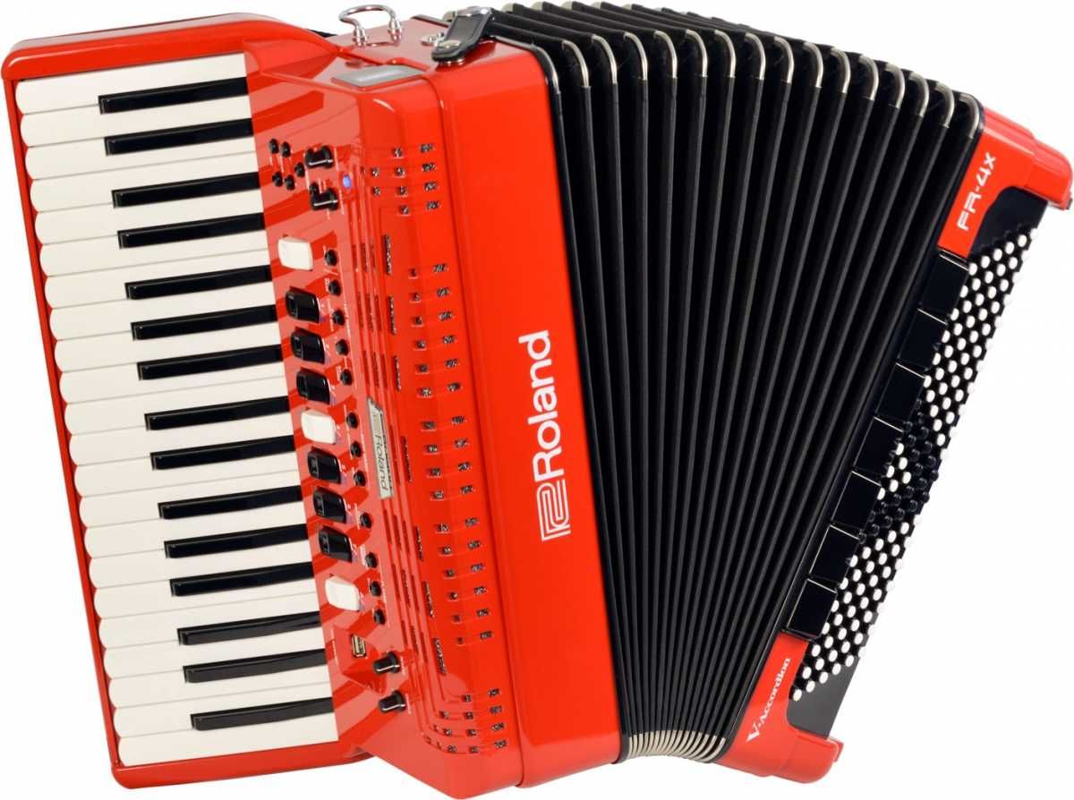 Roland FR-4X RD akordeon cyfrowy klawiszowy czerwony