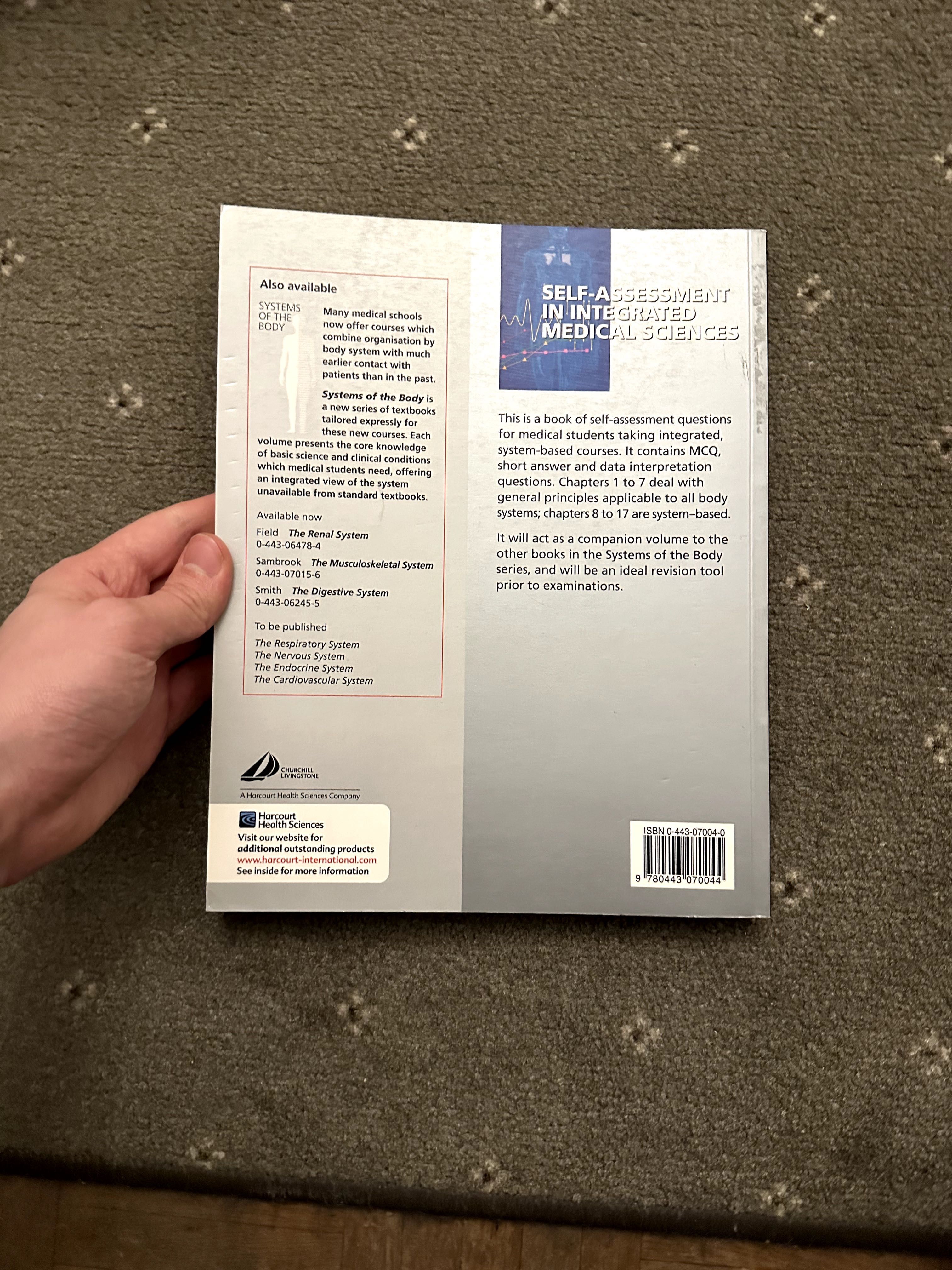Self-assessment in integrated medical sciences