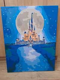 картина замку з луною