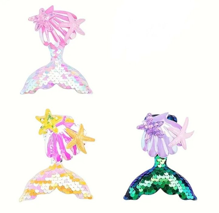 Nowa spinka włosy Syrenka Ariel Arielka kolory akcesoria przebranie