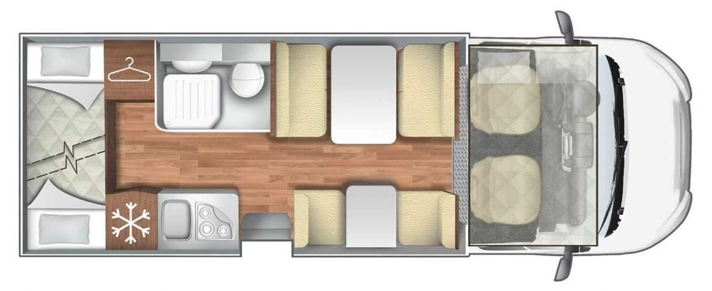 Wynajem/wypożyczalnia kamper CI Horon 77M Selekt, alkowa, 7 osób!