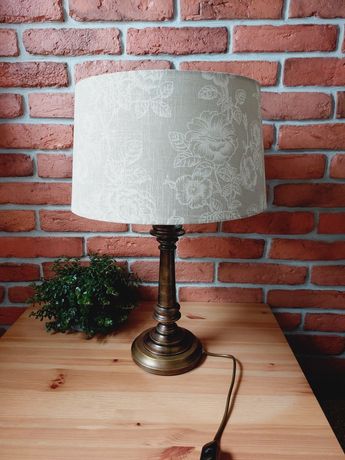 Lampa stojąca stołowa mosiądz lampa stolikowa