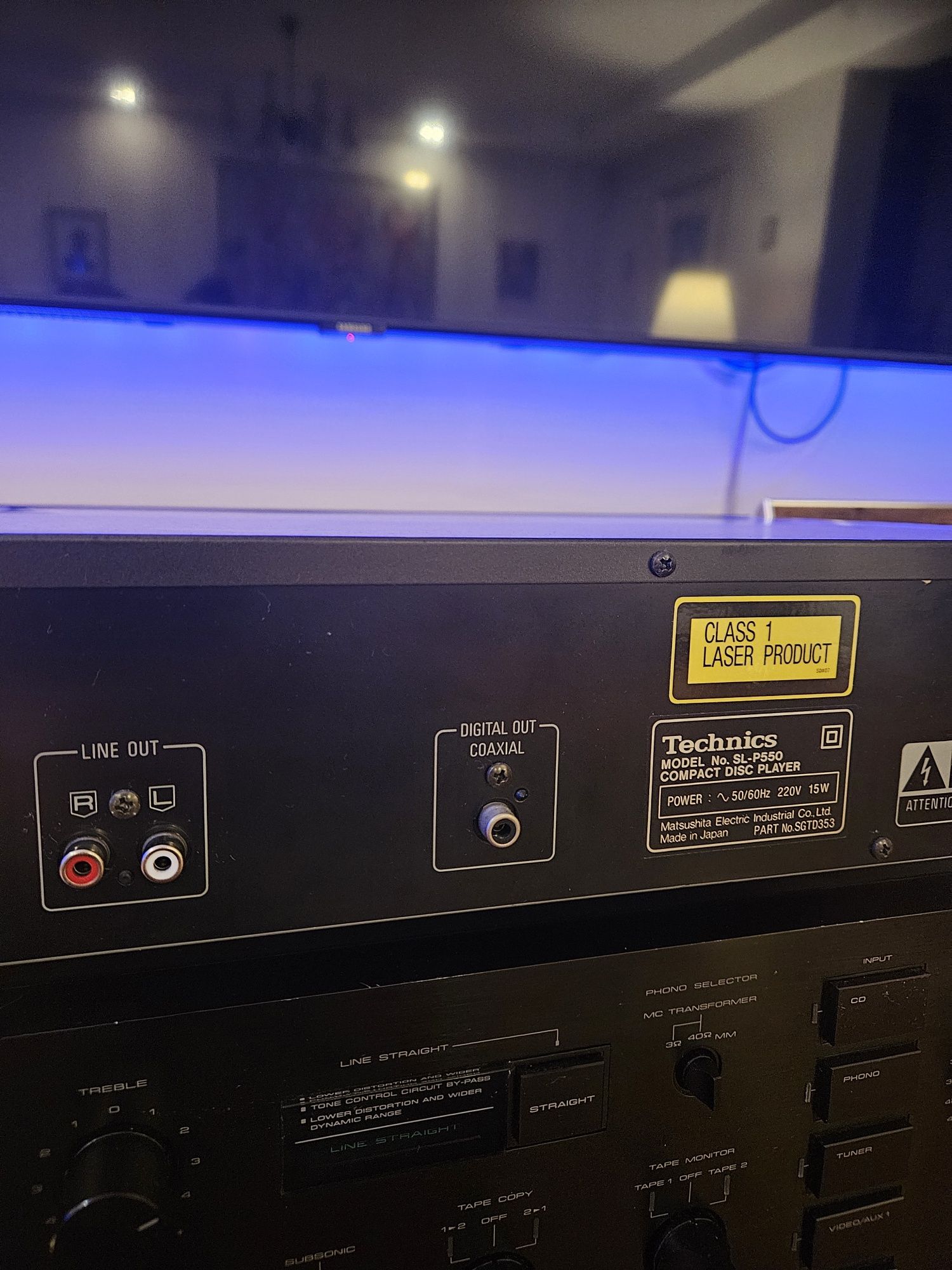 Technics sl-p550 pilot pudełko Odtwarzacz CD