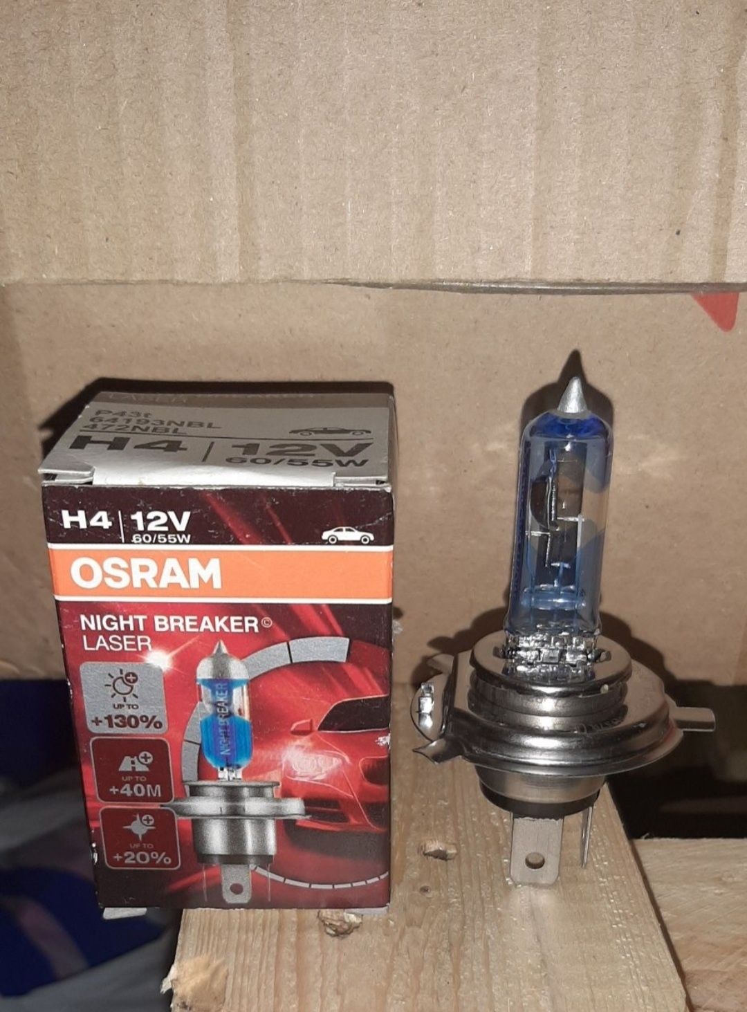 Галогеновая лампочка Osram h4 12v 60/55w