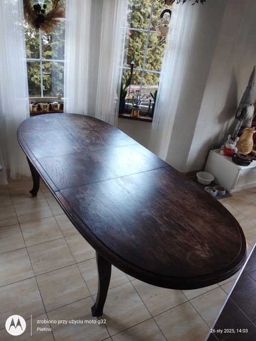 Stół drewniany rozkładany