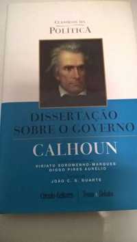 Dissertação sobre o governo - Calhoun (portes incluídos)