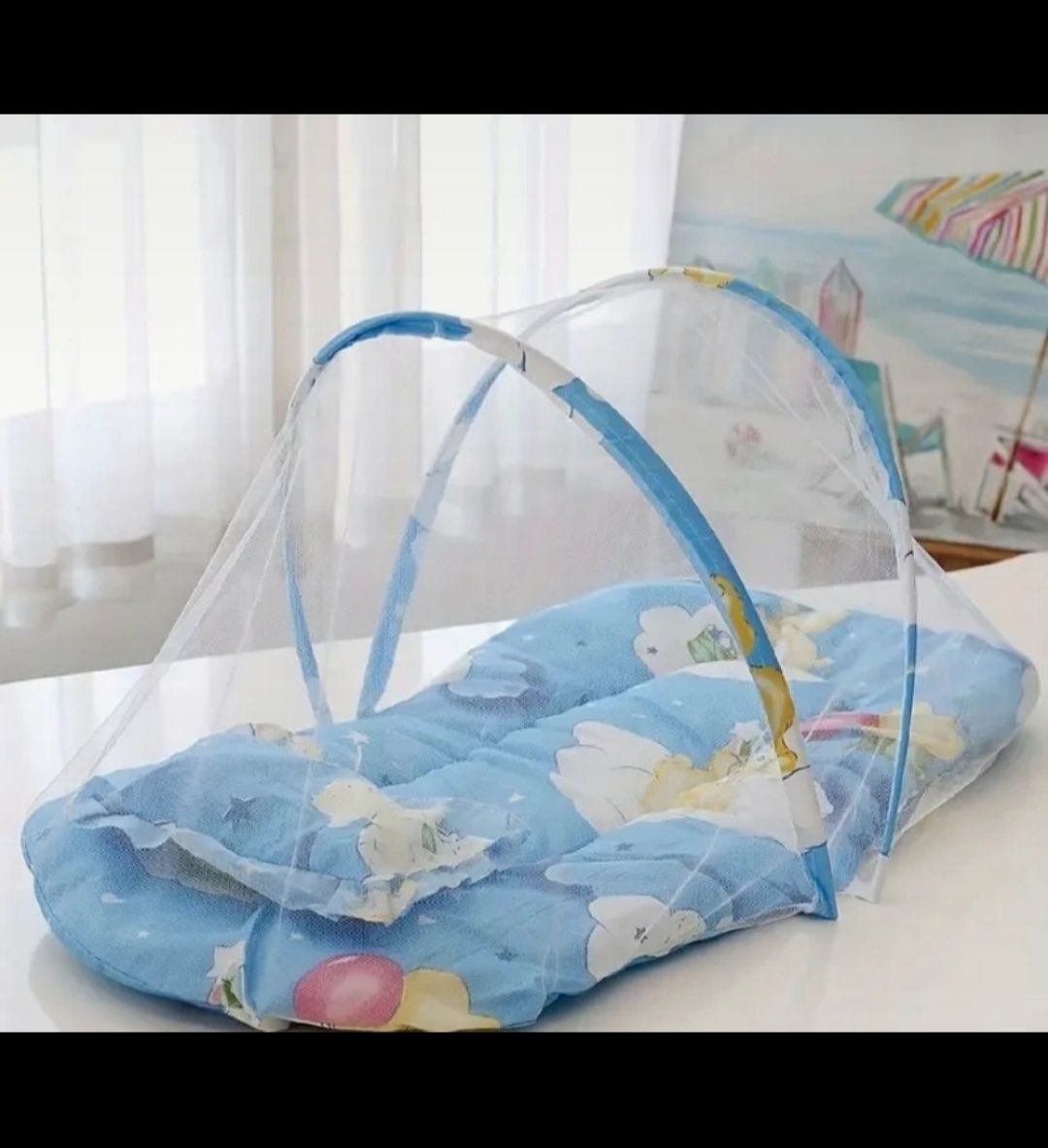 Cama com rede mosquiteira bebe